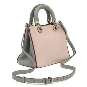 Dior Diorissimo bag leather pink Grey